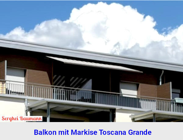LED beleuchtete Terrassenmarkise