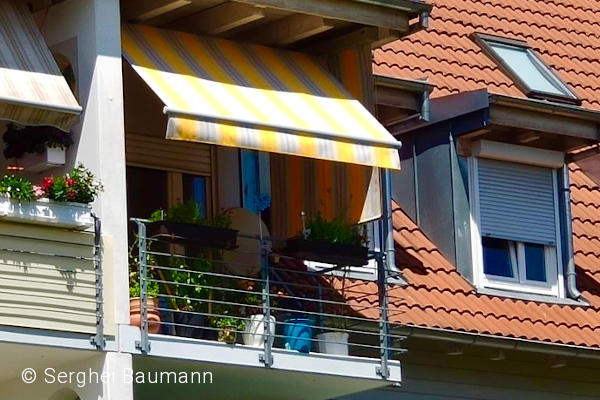 Balkon mit neuem Behang Balkon mit neuem Behang